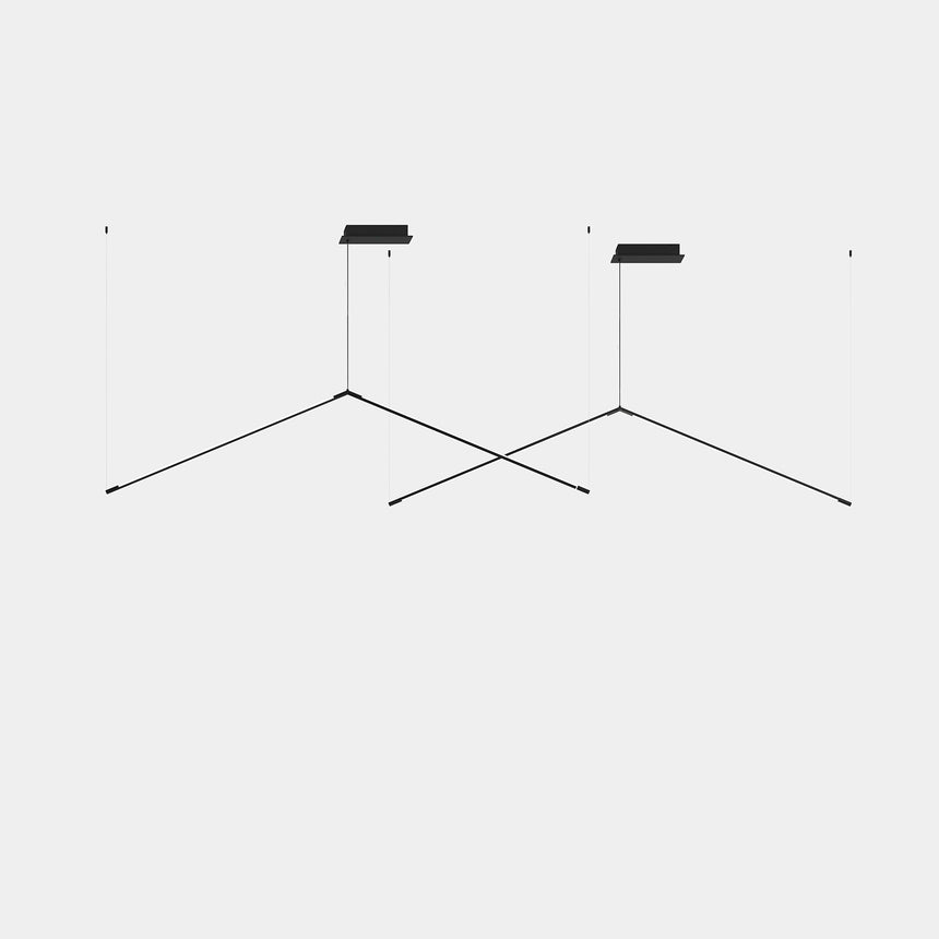 Lámpara de techo colgante LedsC4 Tubs Modular Pendant Double Triangular LED 00-A084-05-M1