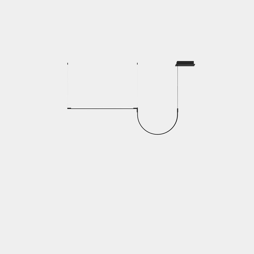 Lámpara de techo colgante LedsC4 Tubs Modular Pendant Lineal Single with Arch 00-A305-05-M1