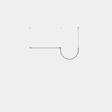 Lámpara de techo colgante LedsC4 Tubs Modular Pendant Lineal Single with Arch 00-A305-05-M1