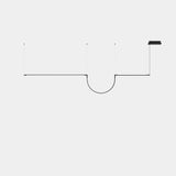 Lámpara de techo colgante LedsC4 Tubs Modular Pendant Lineal Double with Arch 00-A312-05-M1