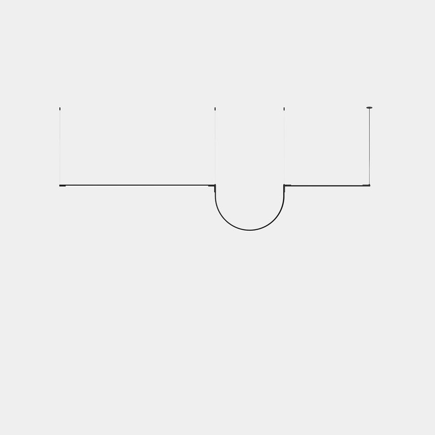 Lámpara de techo colgante LedsC4 Tubs Modular Pendant Lineal Double with Arch 00-A312-05-M1