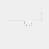 Lámpara de techo colgante LedsC4 Tubs Modular Pendant Lineal Double with Arch 00-A312-05-M1