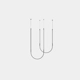 Lámpara de techo colgante LedsC4 Tubs Modular Pendant Double Arch LED aluminio 00-A320-05-M1