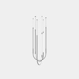 Lámpara de techo colgante LedsC4 Tubs Modular Pendant Triplex Arch Cross LED 00-A328-05-M1