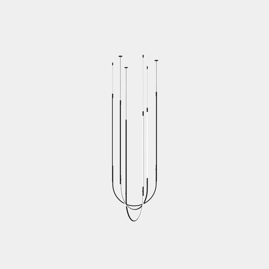 Lámpara de techo colgante LedsC4 Tubs Modular Pendant Triplex Arch Cross LED 00-A328-05-M1