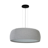 Lámpara de techo colgante LedsC4 Gong Microprisma LED acero metacrilato Ø60cm 00-8902-W1-L1