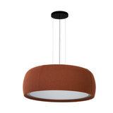 Lámpara de techo colgante LedsC4 Gong Opal grande LED acero metacrilato Ø100cm 00-A344-W1-L1