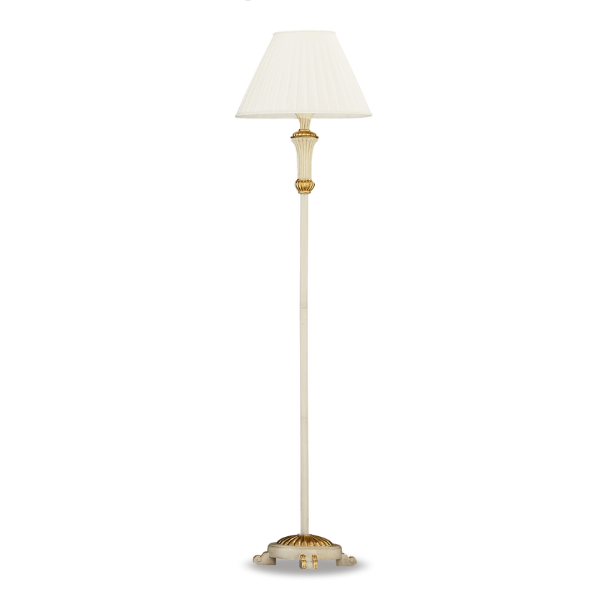 Lámpara de pie Ideal Lux Firenze tela 165cm E27 blanco — ref. 002880 (1)