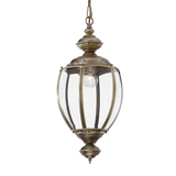 Lámpara colgante Ideal Lux Norma brunido cristal 60W Ø25cm 005911