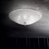 Plafón de techo Ideal Lux Shell cristal 6 luces Ø60cm E27 transparente — ref. 008622 (2)