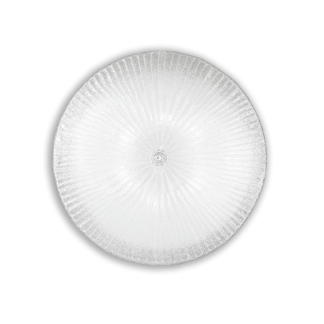 Plafón de techo Ideal Lux Shell cristal 6 luces Ø60cm E27 transparente — ref. 008622 (1)