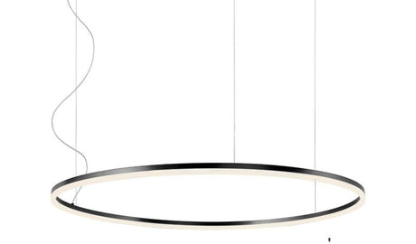 Lampara colgante Orbit 1 luz negro 80cm 3000K 55W | Redo