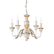 Lámpara colgante Ideal Lux Firenze blanco 5 luces 200W Ø55cm 012865
