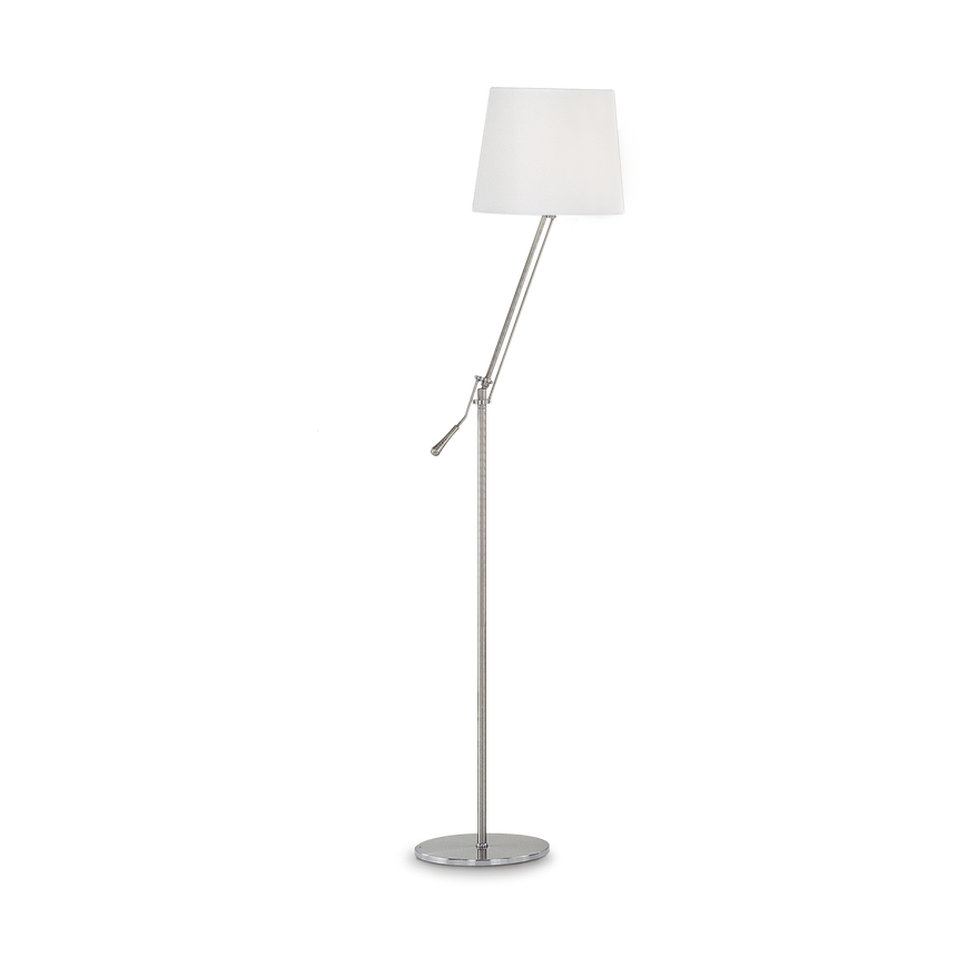 Lámpara de pie Ideal Lux Regol blanco tela 60W 163cm 014609