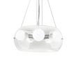 Lámpara colgante Ideal Lux Audi-10 transparente cristal 5 luces 300W Ø48,5cm 016863
