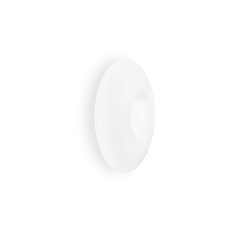 Plafón de techo Ideal Lux Glory blanco cristal 3 luces 180W Ø50cm 019758