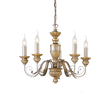 Lámpara colgante Ideal Lux Firenze dorado 5 luces 200W Ø55cm 020822