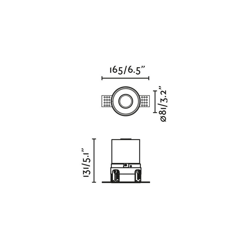 Downlight empotrable de techo Faro Fresh GU10 LED blanco mate IP65 02400101N