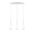 Lámpara colgante Ideal Lux Milk blanco cristal 3 luces 126W Ø62cm 030326