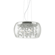 Lámpara colgante Ideal Lux Audi-80 transparente cristal 5 luces 200W Ø40cm 031743