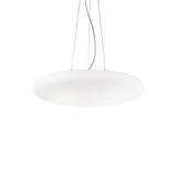 Lámpara colgante Ideal Lux Smarties blanco cristal 5 luces 210W Ø60cm 031996