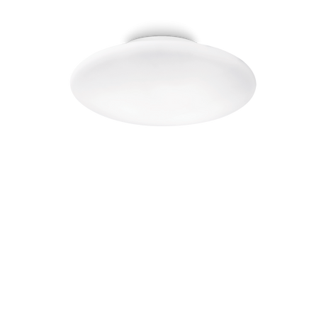 Plafón de techo Ideal Lux Smarties blanco cristal 3 luces 126W Ø60cm 032023