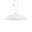 Lámpara colgante Ideal Lux Lena blanco cristal 3 luces 180W Ø64cm 035727