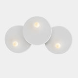 LedsC4 Aplique Trip Triple Ø46cm / Ø46cm / Ø46cm E14 27 blanco 05-8362-05-14