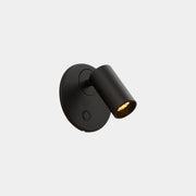 Aplique de pared con lector LedsC4 Chic LED negro 2700K táctil 05-8509-05-05