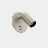 LedsC4 Aplique de pared luz de lectura Chic LED 2700K Touch Dimming Níquel Satinad 05-8509-81-81