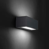 LedsC4 Aplique IP66 Nemesis Aluminium 90*220Mm E27 15 Gris Urbano 273Lm 05-9649-Z5-T2