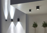 LedsC4 Aplique IP66 Cosmos Double Emission Ø85Mm LED On-Of 05-9953-Z5-CL