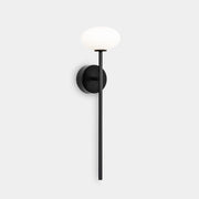 Aplique de baño bola LedsC4 Bloom LED negro 2700K IP44 05-A011-05-M1