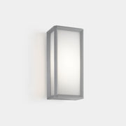 Aplique de exterior LedsC4 Skat LED gris blanco CCT regulable IP65 35cm 05-E055-34-EH
