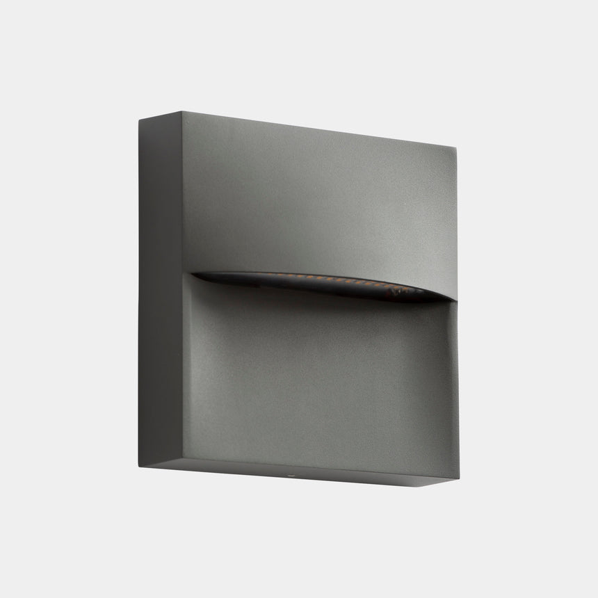 LedsC4 Aplique Sam 18cm LED DALI-2 gris urbano 05-E058-Z5-EH