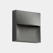 Aplique de exterior LedsC4 Sam LED gris urbano CCT regulable IP66 18cm 05-E068-Z5-EH
