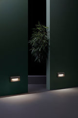 LedsC4 Empotrable de pared Arc LED 9 blanco cálido cemento 05-E090-DC-CL