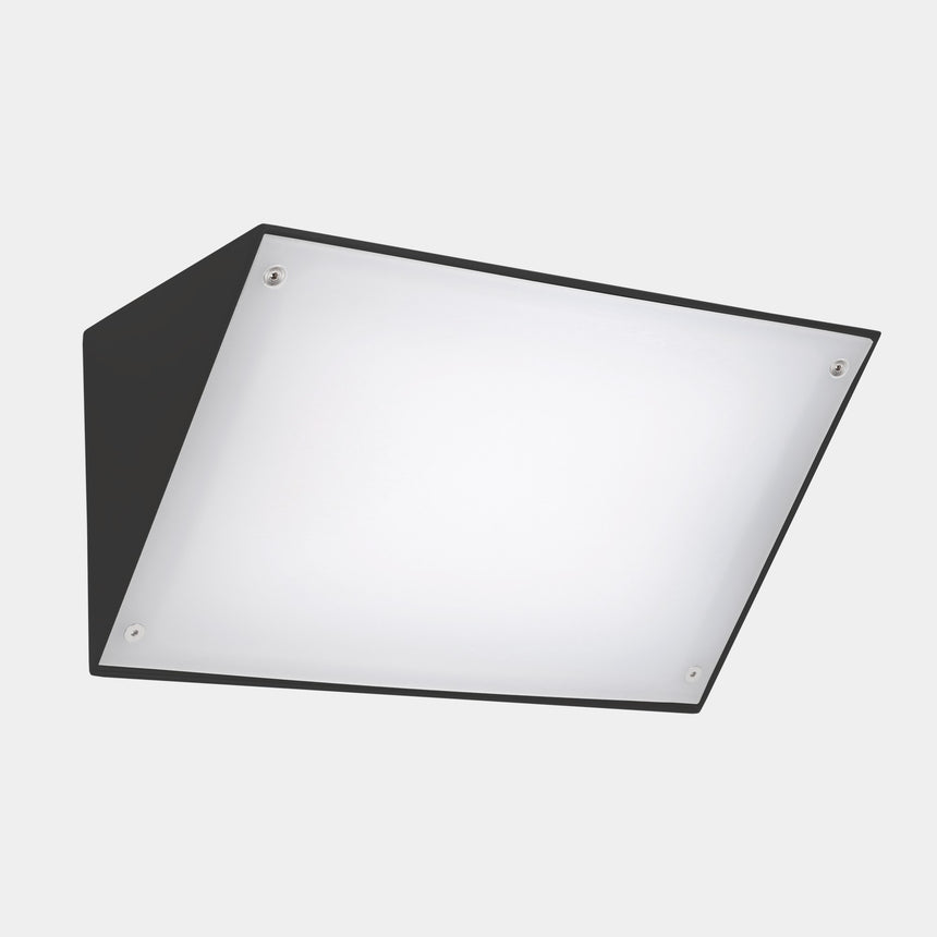 LedsC4 Aplique Curie PC 35cm LED negro 05-E138-60-EH