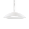 Lámpara colgante Ideal Lux Lena blanco cristal 3 luces 180W Ø74cm 052786