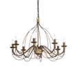 Lámpara colgante Ideal Lux Corte óxido 8 luces 320W Ø80cm 057194