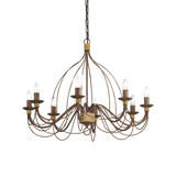 Lámpara colgante Ideal Lux Corte óxido 8 luces 320W Ø80cm 057194