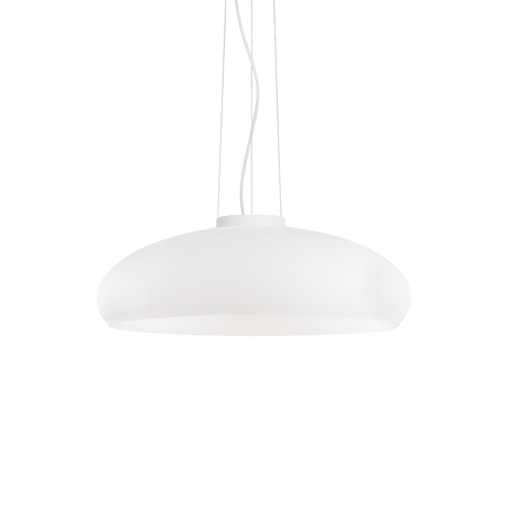 Lámpara colgante Ideal Lux Aria blanco cristal 60W Ø49,5cm 059679