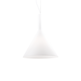 Lámpara colgante Ideal Lux Cocktail blanco cristal 60W Ø35cm 074313