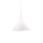 Lámpara colgante Ideal Lux Cocktail blanco cristal Ø35cm 074313