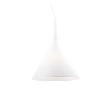 Lámpara colgante Ideal Lux Cocktail blanco cristal 60W Ø35cm 074313