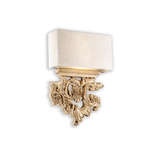 Aplique de pared Ideal Lux Peter canvas tela 2 luces 80W Ø30,5cm 075211