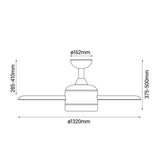 Sulion Ventilador de techo exterior MIST nebulizador con depósito 75772