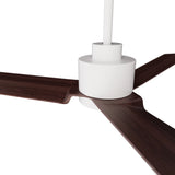Sulion Ventilador de techo ANNE blanco madera oscura 075818