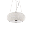 Lámpara colgante Ideal Lux Pasha' cromo cristal y cerámica 6 luces 240W Ø40cm 082158