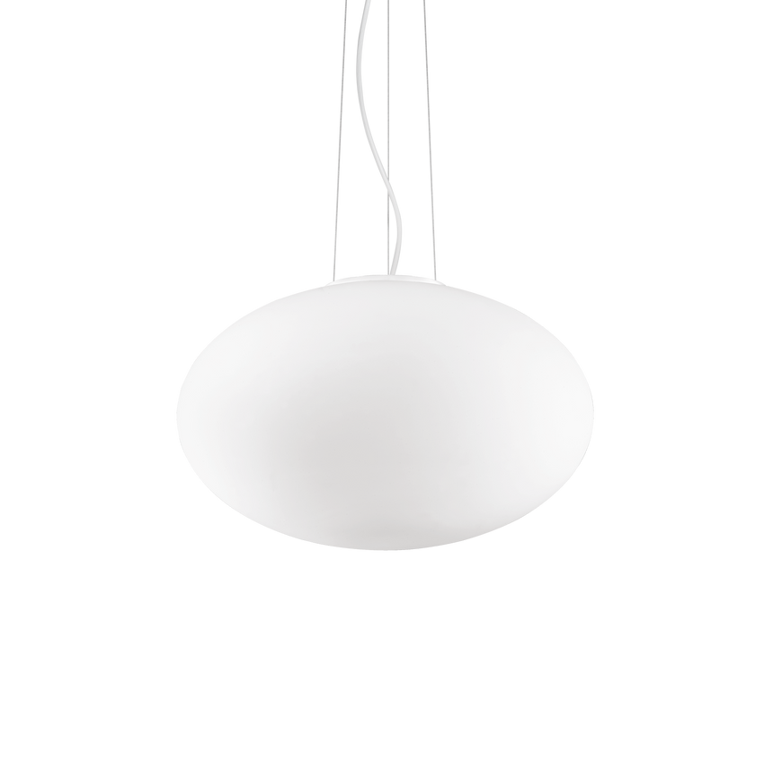 Lámpara colgante Ideal Lux Candy blanco cristal 42W Ø40cm 086736